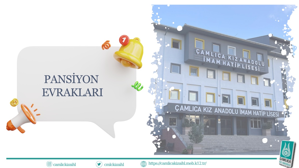 Pansiyon Başvuru İşlemleri Evrakları